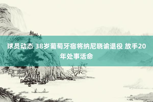 球员动态 38岁葡萄牙宿将纳尼晓谕退役 放手20年处事活命