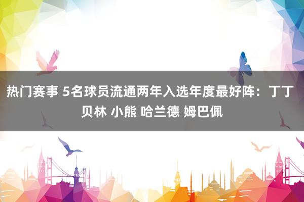 热门赛事 5名球员流通两年入选年度最好阵：丁丁 贝林 小熊 哈兰德 姆巴佩